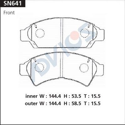 Тормозные колодки Advics. Артикул SN641