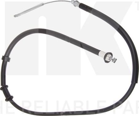 Трос ручника (тросик ручного тормоза) NK левый для Fiat Panda II 2003-2012. Артикул 9023125