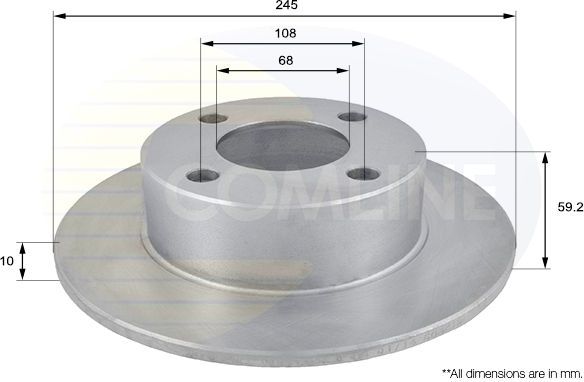 Тормозной диск Comline Comline. Артикул ADC1423