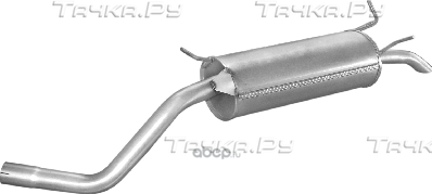 ГЛУШИТЕЛЬ ЗАДНЯЯ Ч (Polmostrow) Polmostrow. Артикул 2120