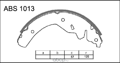 Колодки тормозные (Allied Nippon). Артикул ABS1013