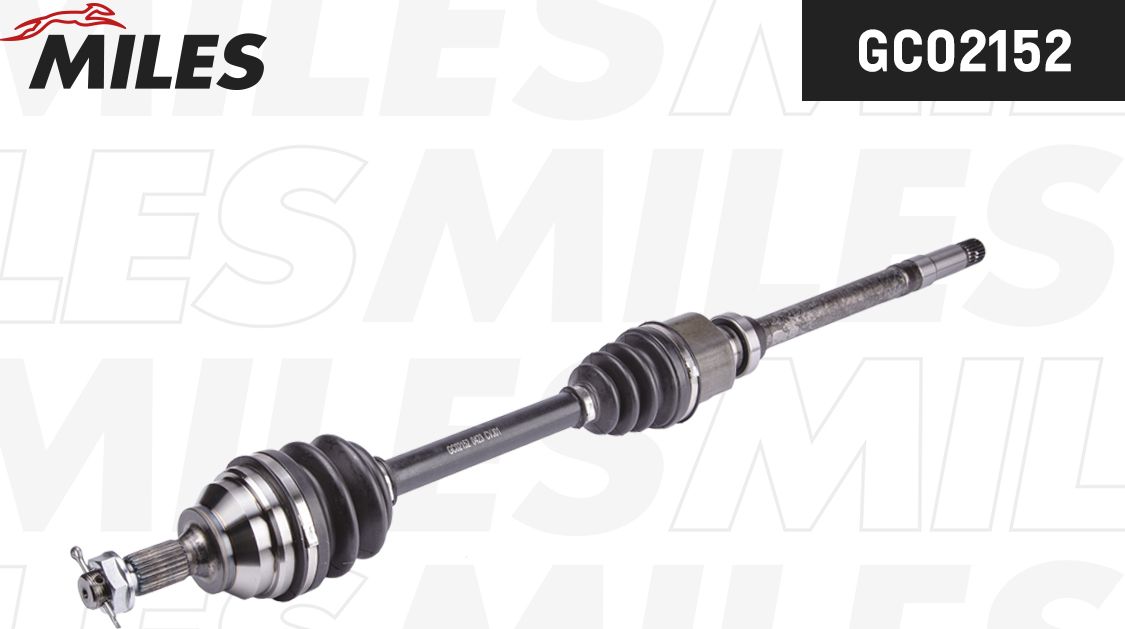 Полуось (привод в сборе, приводной вал) Miles. Артикул GC02152