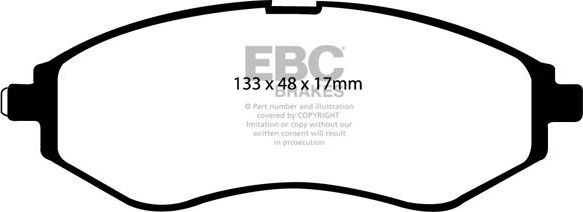 Тормозные колодки EBC Brakes. Артикул DP21213