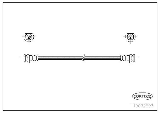 Тормозной шланг Corteco. Артикул 19032893