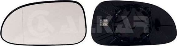 Зеркальное стекло бокового зеркала Alkar. Артикул 6471452