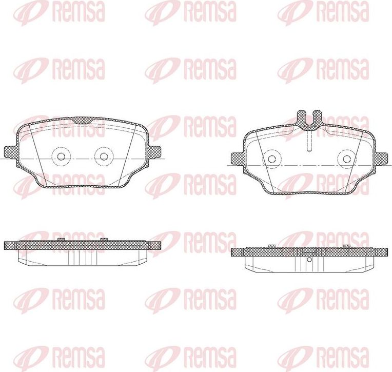 Тормозные колодки Remsa. Артикул 1895.00