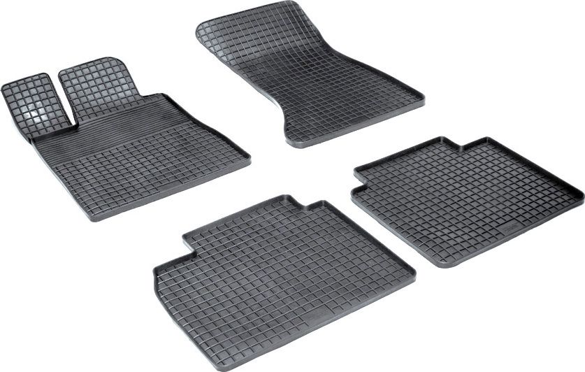 Коврики резиновые Seintex с узором сетка для салона Mercedes-Benz S-Класс W220 1998-2005. Артикул 00891