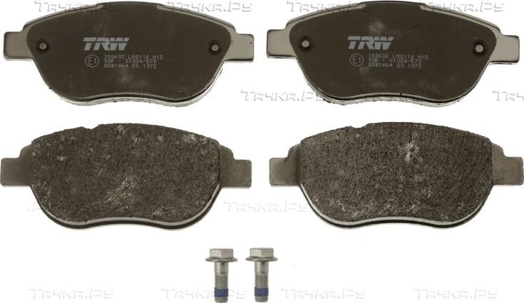Тормозные колодки TRW COTEC передние для Peugeot 207 I 2006-2015. Артикул GDB1464