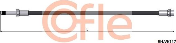 Тормозной шланг Cofle. Артикул 92.BH.VK117