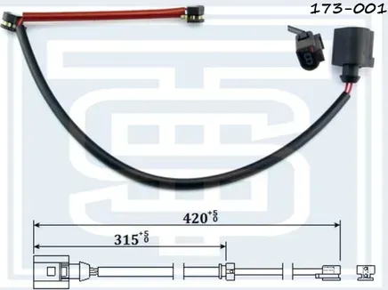 173-001_STARKE_Датчик тормозной VW TOUAREG (7L) передний Starke. Артикул 173001
