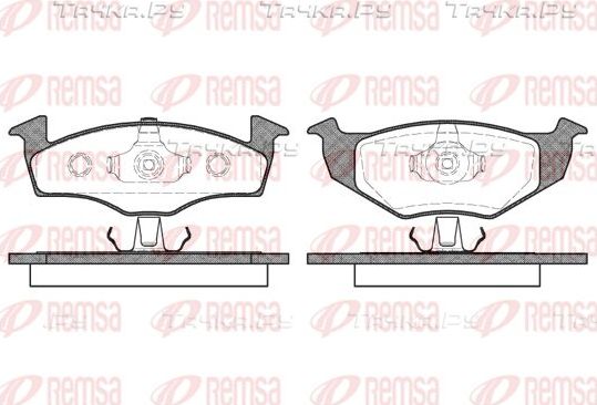 Тормозные колодки Remsa передние для Volkswagen Fox I 2005-2011. Артикул 0609.10