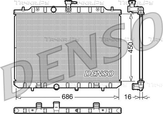 Радиатор охлаждения двигателя Denso (алюминий). Артикул DRM46009