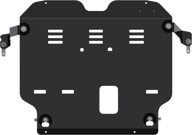 Защита Шериф (2 мм) для картера и КПП Hyundai Tucson III 2015-2017. Артикул 10.2974 V1