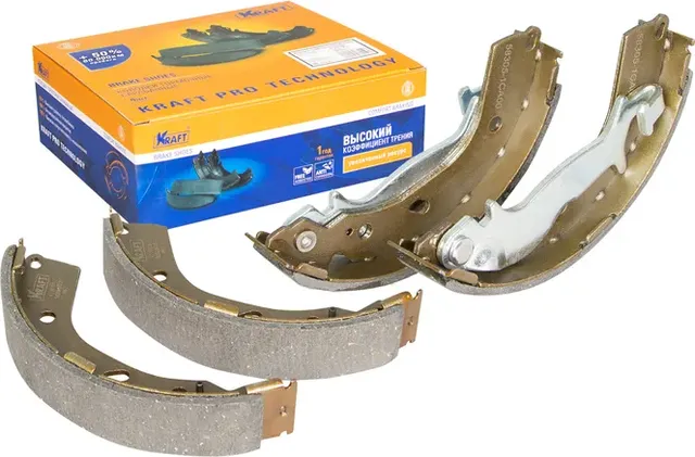 Колодки тормозные HYUNDAI GETZ 02- барабан. (Kraft). Артикул KT091519