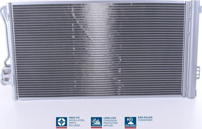 Радиатор кондиционера (конденсатор) Nissens (алюминий). Артикул 940178