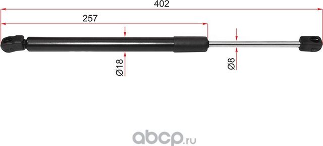 Амортизатор капота NISSAN MURANO 08-14 (SAT). Артикул ST654701AA0A