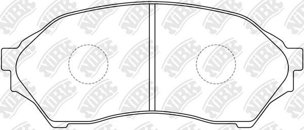 Тормозные колодки NiBK передние для Mazda 323 VI (BJ) 1998-2004. Артикул PN5425