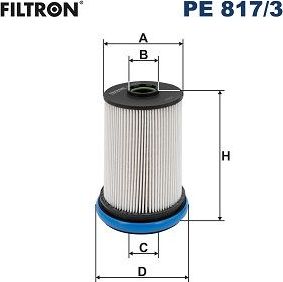 Топливный фильтр Filtron. Артикул PE 817/3