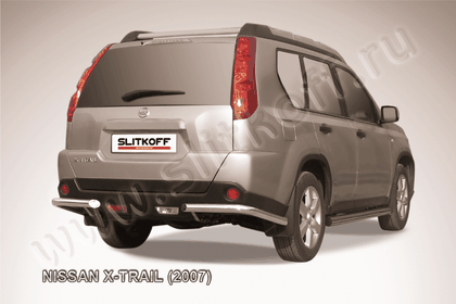 Защита Slitkoff задняя d57 уголки для Nissan X-Trail T31 2007-2010. Артикул NXT012