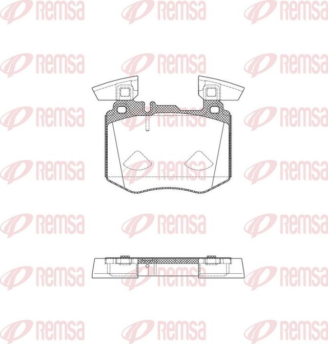 Тормозные колодки Remsa передние для Mercedes-Benz GLC Coupe I (C253) 2016-2026. Артикул 1883.00