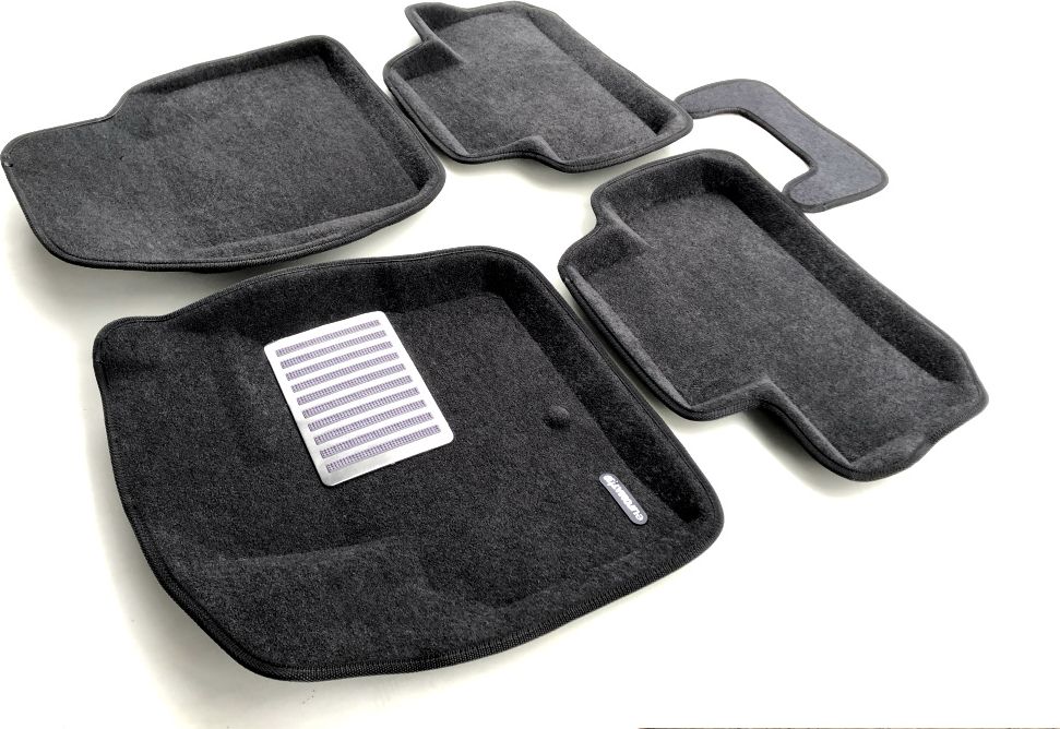 Коврики текстильные Euromat 3D Lux для салона Land Rover Freelander II 2006-2014 Темно-серые. Артикул EM3D-003101G