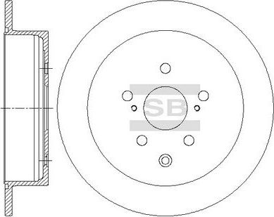 Тормозной диск Sangsin Hi-Q. Артикул SD4035