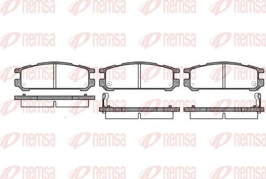 Тормозные колодки Remsa. Артикул 0342.02