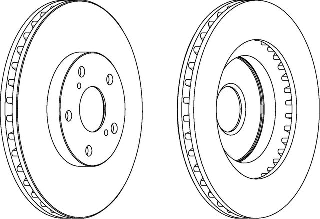 Тормозной диск Ferodo Premier передний для Lexus ES V 2006-2012. Артикул DDF1646C