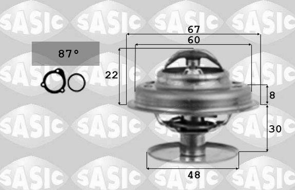 Термостат Sasic для Lancia Thesis 1980-1997. Артикул 4000356
