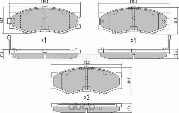 Колодки тормозные FR NISSAN DATSUN D21 (SAT). Артикул ST4106031E94