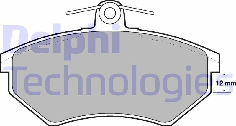 Тормозные колодки Delphi (Low-Metallic). Артикул LP778
