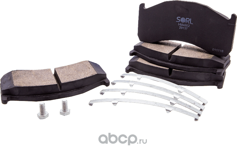 HM4802+AK015_колодки тормозные дисковые!/ VOLVO (Sorl). Артикул HM4802AK015
