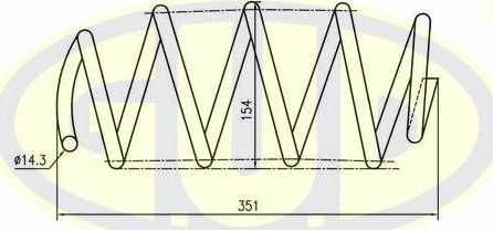 Пружина подвески G.U.D.. Артикул GCS027613
