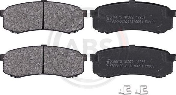 Тормозные колодки ABS задние для Lexus GX II 2010-2026. Артикул 36875