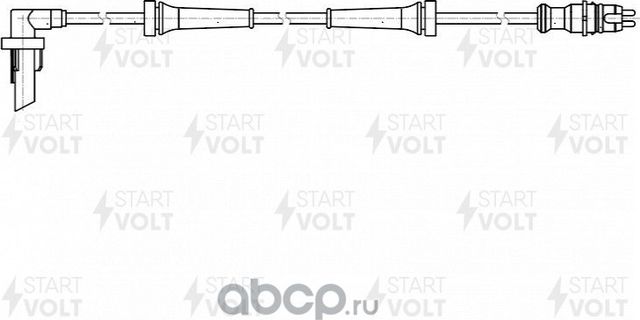 Датчик ABS StartVOLT задний левый для Dacia Sandero I 2008-2012. Артикул VS-ABS 0912