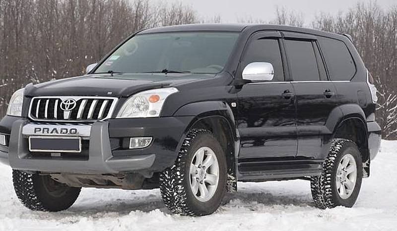 Дефлекторы Cobra Tuning для окон Toyota Land Cruiser Prado 120 2002-2009. Артикул T21803
