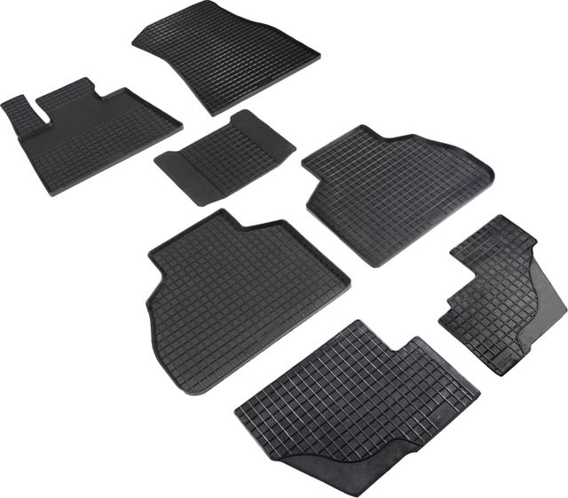 Комплект ковриков Seintex с узором сетка для салона BMW X7 G07 2019-2026. Артикул 93123