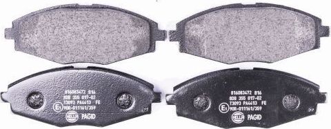 Тормозные колодки Hella. Артикул 8DB 355 017-021