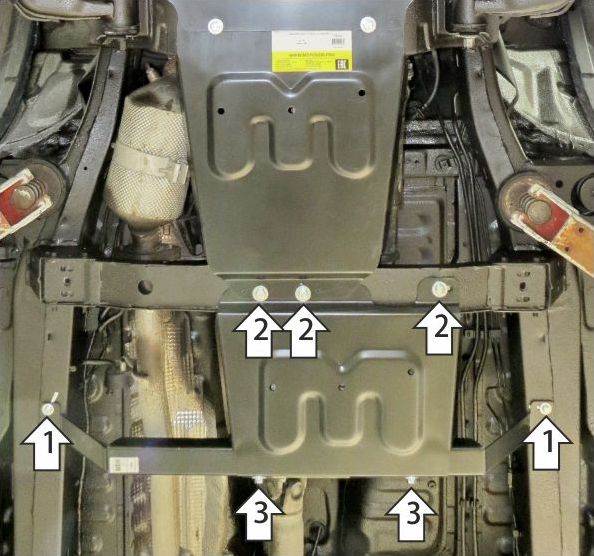 Защита Мотодор для раздаточной коробки Sollers ST6 МКПП 2023-2026. Артикул 78311