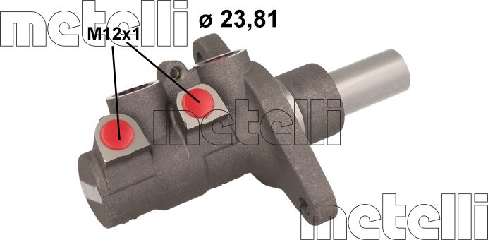 Тормозной цилиндр главный Metelli. Артикул 05-1120