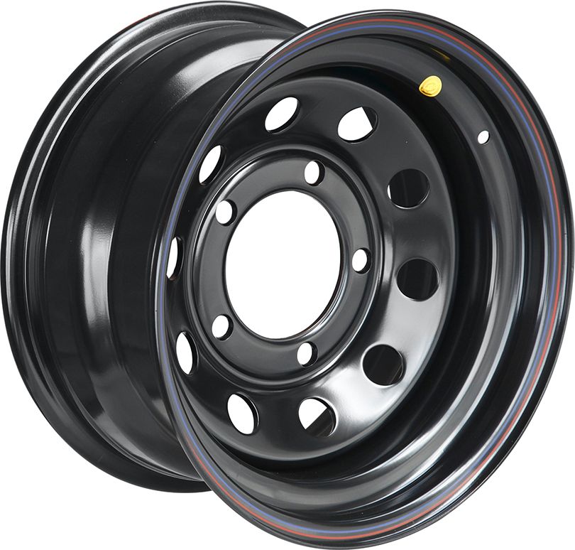 Колёсный диск OFF-ROAD Wheels усиленный стальной черный 5x165.1 8xR16 d125 ET-10 для Land Rover Defender. Артикул 1680-56525BL-10