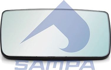 Зеркальное стекло бокового зеркала Sampa для Volvo  FL II 2006-2026. Артикул 079.480