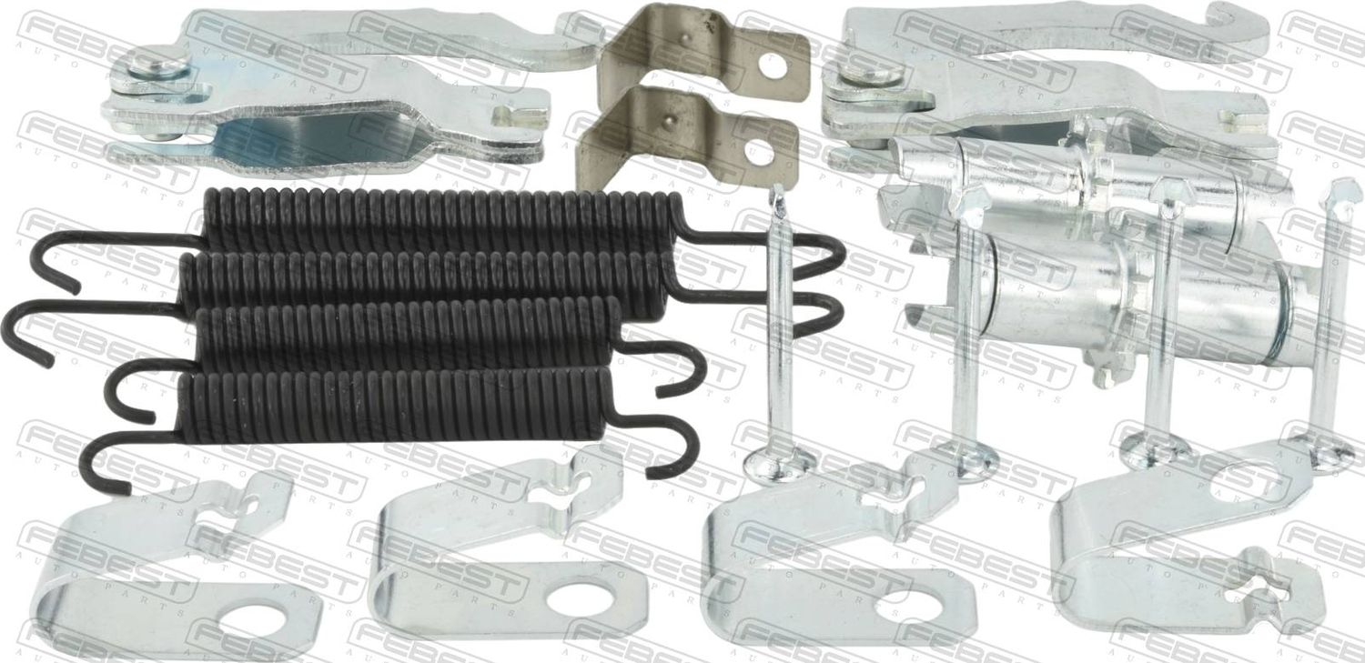 Монтажный комплект барабанных колодок на обе стор Febest. Артикул 1204-H1R-KIT