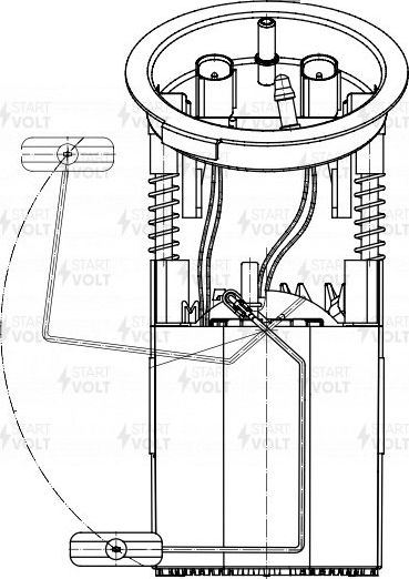 Бензонасос (топливный насос) StartVOLT. Артикул SFM 2600