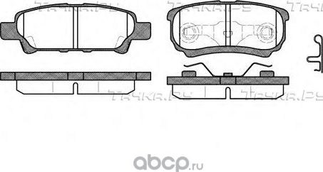 Тормозные колодки Mitsubishi задние для Mitsubishi Lancer VII 1995-2003. Артикул 4605A337