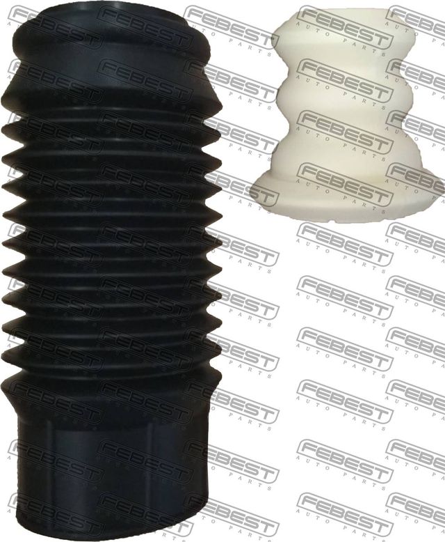 Комплект отбойников и пыльников амортизаторов (стоек) Febest (полимерный материал). Артикул TSHB-12-PP