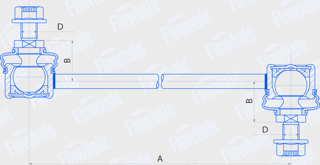 Стойка (тяга) стабилизатора Finwhale. Артикул SL626