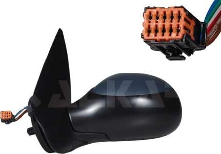 Зеркало боковое Alkar правое для Peugeot 206 2001-2013. Артикул 6140283