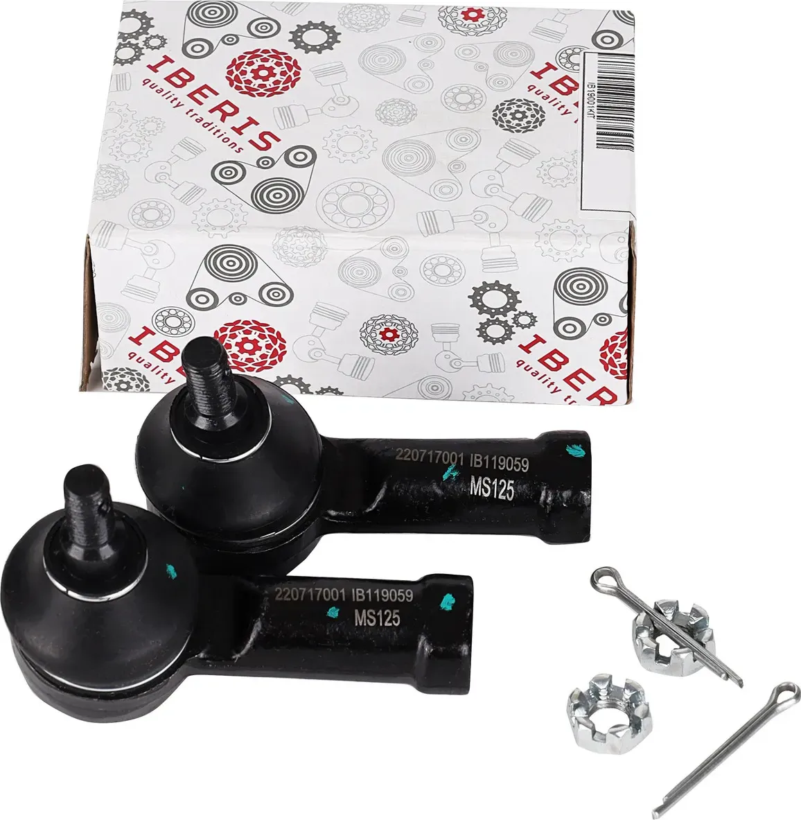 К-Т РУЛЕВЫХ НАКОНЕЧНИКОВ (L/R) MITSUBISHI LANCER (CY), ASX, OUTLANDER (CW, GF), PEUGEOT 4007, 4008 (Iberis). Артикул IB19001KIT