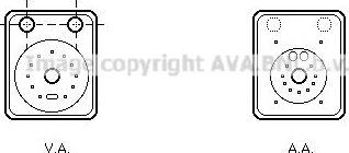 Радиатор масляный (маслоохладитель) для двигателя AVA для Audi A2 2003-2005. Артикул VN3093
